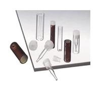 Neolab 7 0743 Flat Bottom Glass, 31.5 x 11.6 mm Polyethylene Design 2 ml Brown Glass (Pack of 100)