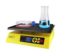 neoLab 7-0952 Rocking Shaker, Tilt Angle Variable from 1 to 12°, Rubber Mat, 12 V, Yellow