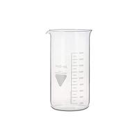 neoLab Glass Drinking Cup with Spout, 3000 ml, Borosilicate 3.3, Kimax, White