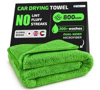 NeoLavish® Car Drying Towel - 60cm x 40cm | 800gsm Dual-Sided Super Absorbent Microfibre Cleaning Cloth for Auto Detaling and Polishing | Dries Full Car in One Pass - No Lint, Fluff or Streaks
