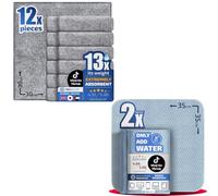 NeoLavish® Microfibre Cleaning Cloth (12 Pack) and Screen Cleaner (2 Pack) | Lint-Free Bamboo Towels for Kitchen and Home and Microfibre Cleaning Cloth for TV and All Devices