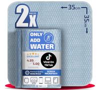 NeoLavish® Screen Cleaner - Just Add Water - 2 Pack 35x35 cm | Microfibre Cleaning Cloth for TV, Laptop Computer, Car, Phone, Monitor, OLED, Macbook, iPad, LCD, LED | All Devices - Lint-Free Cloths