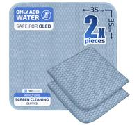 NeoLavish® TV Screen Cleaner Wipe | Microfibre Cleaning Cloth | All Devices | Just Add Water | Fingerprint and Smudge Removal | Laptop, Car, Phone, Monitor, OLED, LCD, LED , Lint-Free | 2 Pack, 35x35cm