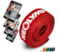 NEOLYMP Pull up exercise band made of fabric + e-book with over 100 exercises (Red - ultralight: 5 kg - 10 kg) - pull up resistance bands resistance bands set fabric resistance bands