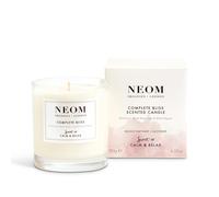 NEOM- Complete Bliss Scented Candle, 1 Wick | Blush Rose, Lime & Black Pepper | Essential Oil Aromatherapy Candle | Scent to De-Stress,White,185 g (P