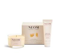 Neom Feel Good Mood Boost Duo Gift Set I Contains: Happiness Travel Candle 75g, Great Day Magnesium Body Butter 30ml I 100% Natural Scent I Sprinkle happy vibes