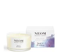 NEOM- Real Luxury Scented Candle, Travel Size | Lavender, Jasmine and Sandlewood | Essential Oil Aromatherapy Candle | Scent to De-Stress,White,1101173