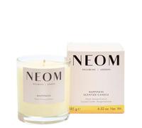 Neom Happiness Scented Candle, 1 Wick | Essential Oil Aromatherapy Candle | Neroli, Mimosa & Lemon | Scent to Make You Happy,White,185 g (Pack of 1),1101170
