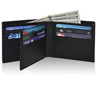 NeoMonte Handmade RFID Leather Bifold Wallets for Men in Multiple Colors offering 9 Cards and 1 ID Slots, Black NDM, S, Genuine Leather Bi Fold Wallet with RFID Protection