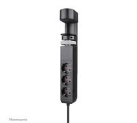 Neomounts DS22-840BL6 Desk socket with clamp and USB-C and USB-A ports - Quick charge
