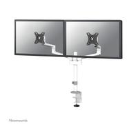 Neomounts DS60-425WH2 - fully mobile desk mount for two screens up to 27" - black