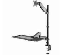 Neomounts DS90-325BL1 Sit-Stand Workstation Desk 17-32" Gas Spring. Mounting: Cl