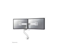 Neomounts Dual Monitor Arm Gas Spring 180° Stop in White Neomounts White