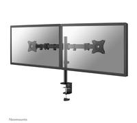 Neomounts NM-D135DBLACK Full Motion Dual Desk Mount - Black - for two