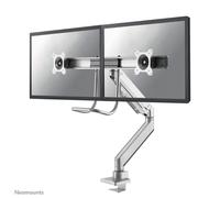 Newstar Neomounts by Select NM-D775DXSILVER Full Motion Dual Desk Mount (Clamp &
