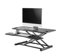 Neomounts NS-WS300BLACK Sit-stand workstation - gas spring, Black, 15 kg, Des...