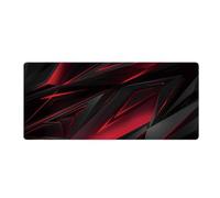 Neon 3D Geometry Colorful Crack Cool Extended Gaming Mouse Pad Mat with Stitched Edge Non-Slip Base Big Mouse Pad Office Computer Keyboard Laptop Home（You can DIY any pattern）