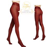 Neon 40 Tights by Wolford XS Red Dahlia Glossy Pantyhose