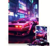 Neon Acceleration 1000 Piece Jigsaw Puzzles for Adults Jigsaw Fine Logic Toy Quiet Fun Neat Edge Memorable Gift (38x52cm)