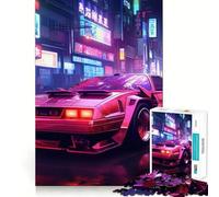 Neon Acceleration 1000 Pieces Jigsaws Adults Puzzles Gifts Memory Upgrade Leisure Time Sharp Cut Wall Art Decor (50x75cm)
