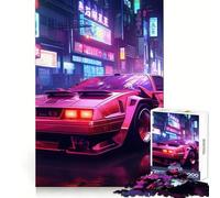 Neon Acceleration Hard Jigsaw Puzzle for Adults 1000 Pieces Think Toy Peaceful Fun Clean Cut Fine Art Piece (38x26cm)