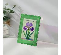 Neon Acrylic Picture Frame 4x6 Floating Display(green) | Thickened acrylic build, neon glow effect, for crystal clear transparency, plastic, modern aesthetic