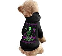 Neon Aliens 80s Dog And Cat Clothes Pet Hoodie Sweatshirt Pullover Soft Coat