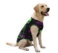 Neon Aliens 80s Dog And Cat Clothes Pet Summer Cooling Sleeveless Shirt
