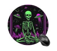 Neon Aliens 80s Mouse Mat Pad Slim Office Desk Accessories 7.8 Inches
