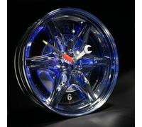 RED5 LED Light Up Neon Effect Car Alloy Wheel Rim Theme Wall Mountable Clock