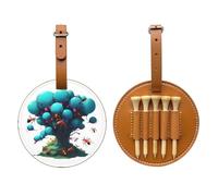 Neon Ant Colony Brown Golf tee Storage Bag - Easy to Carry Around and More efficient in Playing Golf