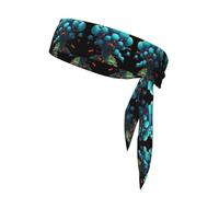 Neon Ant Colony Sweat-Absorbing Sports Headband, Non-Slip and Adjustable, Running, Basketball, Yoga Sports Headband