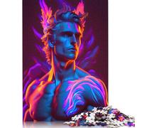 Neon Apollo Jigsaw Puzzles Puzzles for Adults Kids. 1000 Pieces Great Gifts Challenge Toy Educational Game Home Decoration for Adults& Kids Age 14 Years Up 1000pcs (38x26cm)