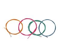 Neon Bass Strings Piccolo Bass Strings 12×10×1 1.16Mm, 1.44Mm, 2.0Mm, 2.54Mm .046-.100 4- String Colorful Electric Bass Strings Instrument