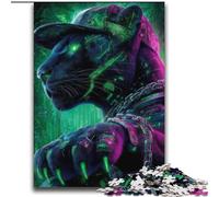 Neon Black Leopard Jigsaws 2000 Pieces for Teenagers, Family Game Stress Reliever Difficult Challenge Gifts for Friends And Family (70x100cm)