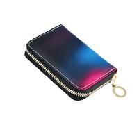 Neon Blur Glow Color Wallet Women Zip Around Cute Card Holder RFID Blocking Compact Zipper Wallet with Coin Pocket