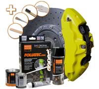 Neon Bright Brake Caliper Paint Kit FOLIATEC For Car Bike Engine High Temp+CP