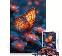Neon Butterfly Puzzles for Teenagers 1000 Piece Brain Tease Toy Stress Release Premium Cut Amazing Present (50x75cm)