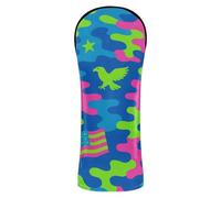 Neon Camouflage - Silhouettes Golf Head Covers Waterproof Headcovers with Number Tag for Fairway Wood Hybrid