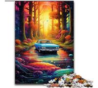 Neon Car in Nature 1000 Pieces Jigsaw Puzzles for Adults And Teens, Challenging Game for Is Ideal As A Gift for The Whole Family (50x75cm)