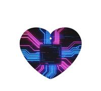 Neon Circuit Board Print 4Pcs Lavender Scent Hanging Lightweight Car Scent for Car Bedroom Wardrobe Bathroom