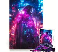 Neon City Cloak 1000 Pieces Jigsaw Puzzles for Adults Strong Logic Toy Relaxing Fun Clear Edge Memorable Gift (50x75cm)