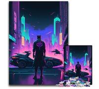 Neon City Jigsaw Puzzles for Adults, 1000 Piece Impossible Jigsaw Puzzles for Adults Brain Challenge, for Teenagers & Home Decor 50x75CM/19.68x29.52inch