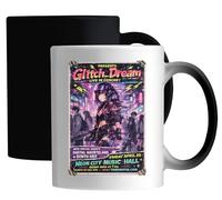 Neon City Live Concert Event Ceramic Magic Mug White