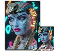 Neon Cleopatra Jigsaw Puzzles for Adults 1000 Difficult Puzzles for Adults for MotherS Day Birthdays Christmas 1000 PCS(75x50cm)