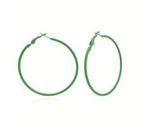 Neon Color Circle Earrings 80s Colorful Round Hoop Earrings Colored Big Hoop Earrings for Women, Metal, metal