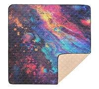 Neon Color Large Stylish Baby Playmat for Floor Portable Padded Baby Mat for Babies Infants Toddlers, 50'' x 50''