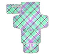 Neon Colored Grid Reusable Toddler Changing pad with Tissue Pocket Portable Diaper Changing pad for Girl & Boy cambiador de pa?ales para Bebes