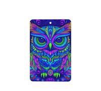 Neon Colors Owl Car Air Fresheners 4 Pcs Hanging Scented Cards Fragrance Scented Cards For Car Aromatherapy Tablets