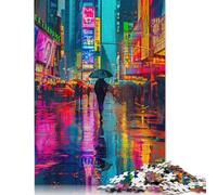 Neon Colour City 1000 Piece Jigsaw Puzzle for Adults Family Game Teens Jigsaw Puzzle 1000pcs (75x50cm)